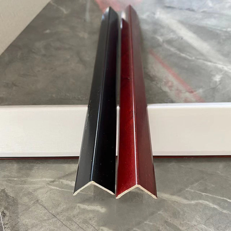 Wall Decorative Material Rectangle Fireproof SPC Skirting Board Glue Installation