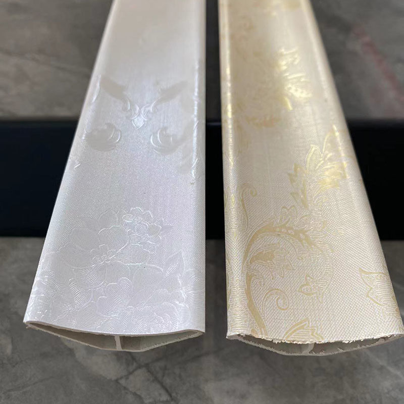 Villa Decorative Lines Laminate Flooring PVC Skirting Board 500g/M