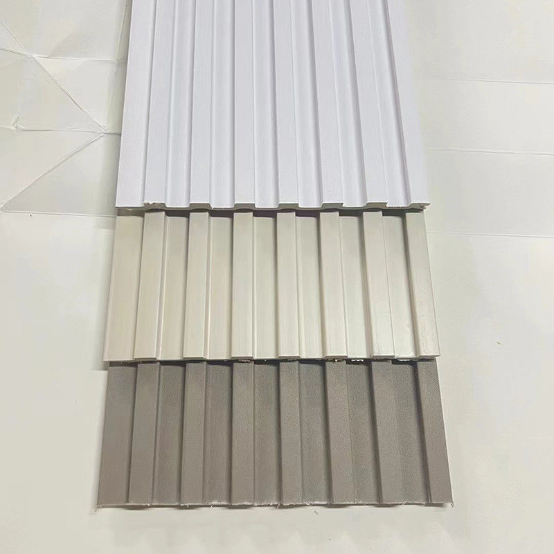 WPC Fiber Grating White Grey Brown Home Decorative Board with Easy Installation / Low Maintenance