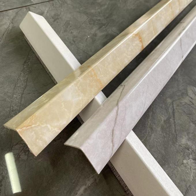 Modern Decorative Lines PVC Angle Corner Strips For Walls
